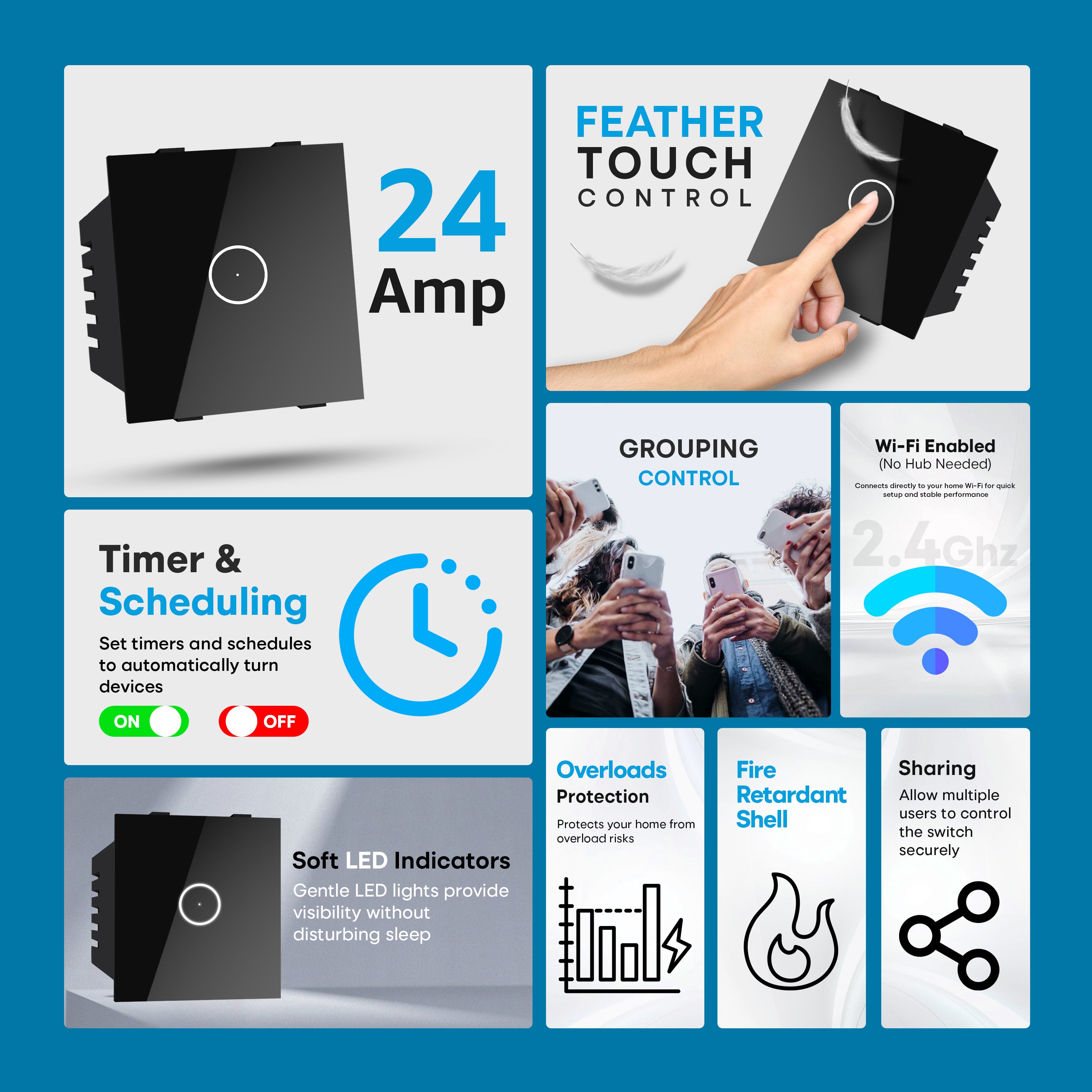 SmartLife 1 Gang Touch Switch