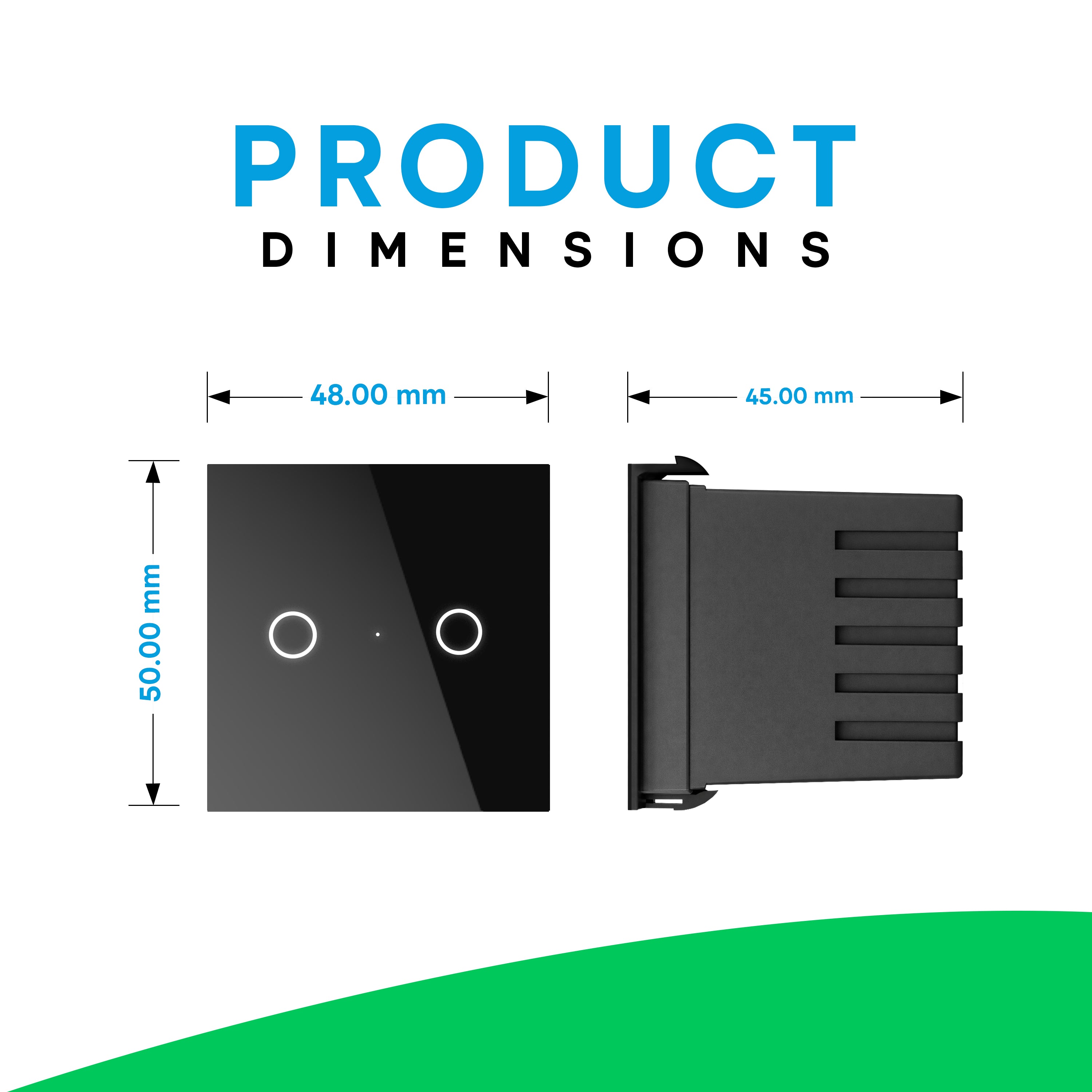 SmartLife 2 Gang Touch Switch