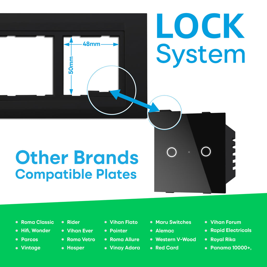 SmartLife 2 Gang Touch Switch