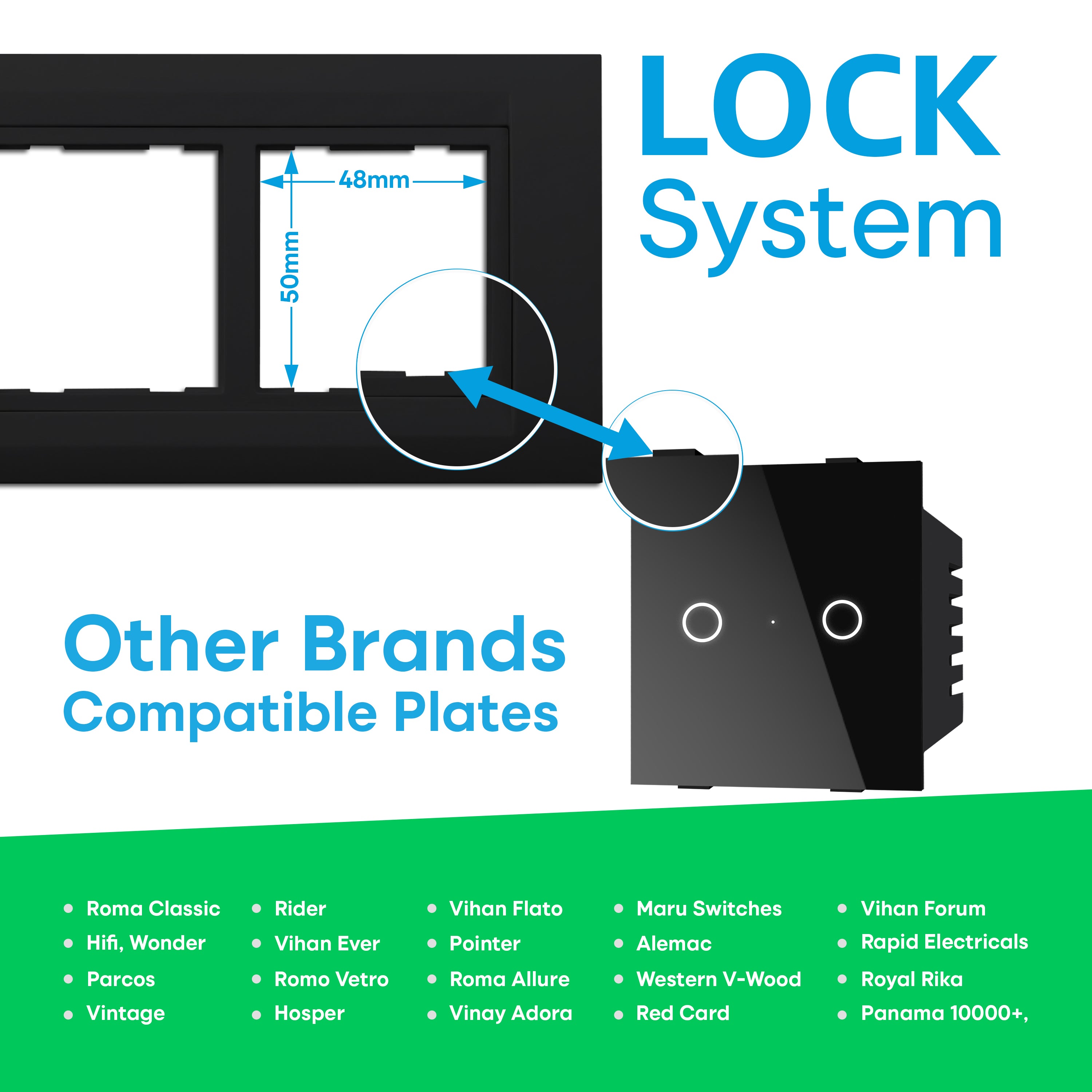 SmartLife 2 Gang Touch Switch