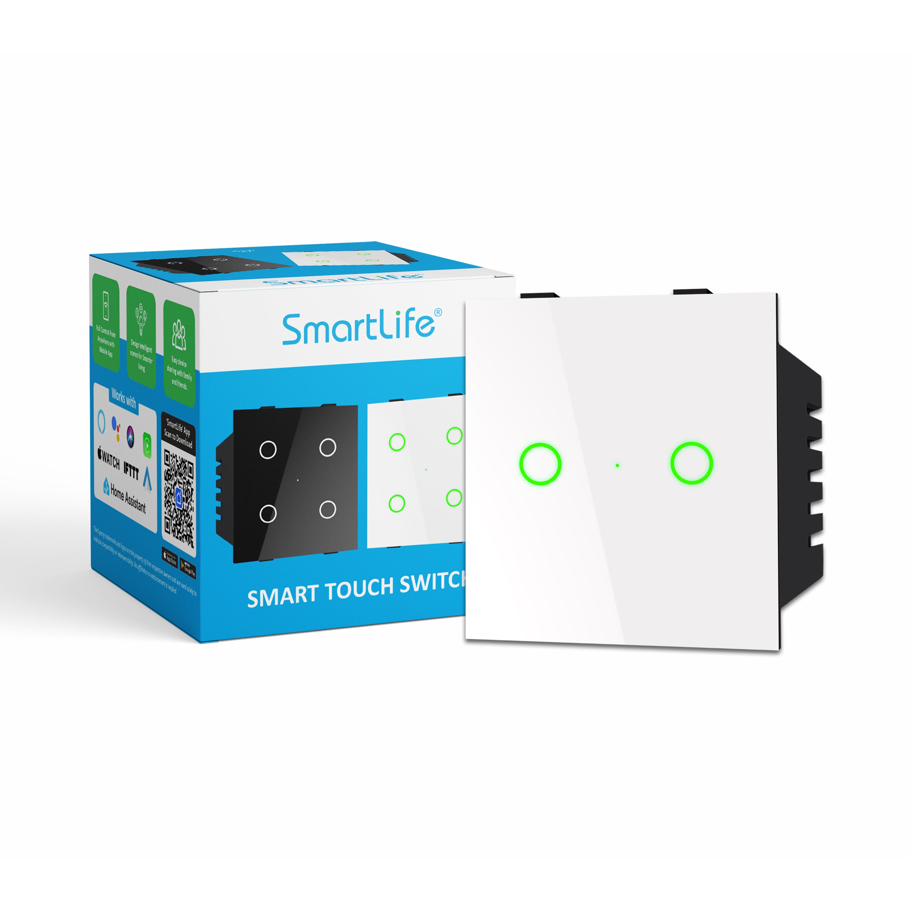 SmartLife 2 Gang Touch Switch