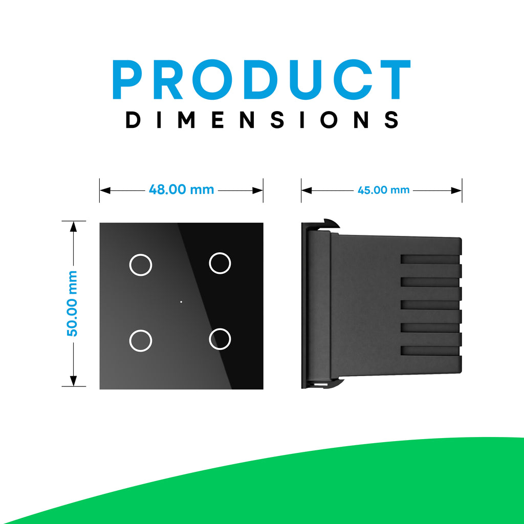SmartLife 4 Gang Touch Switch