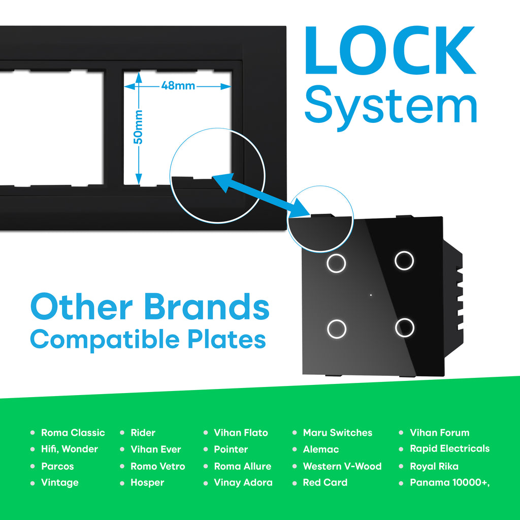 SmartLife 4 Gang Touch Switch