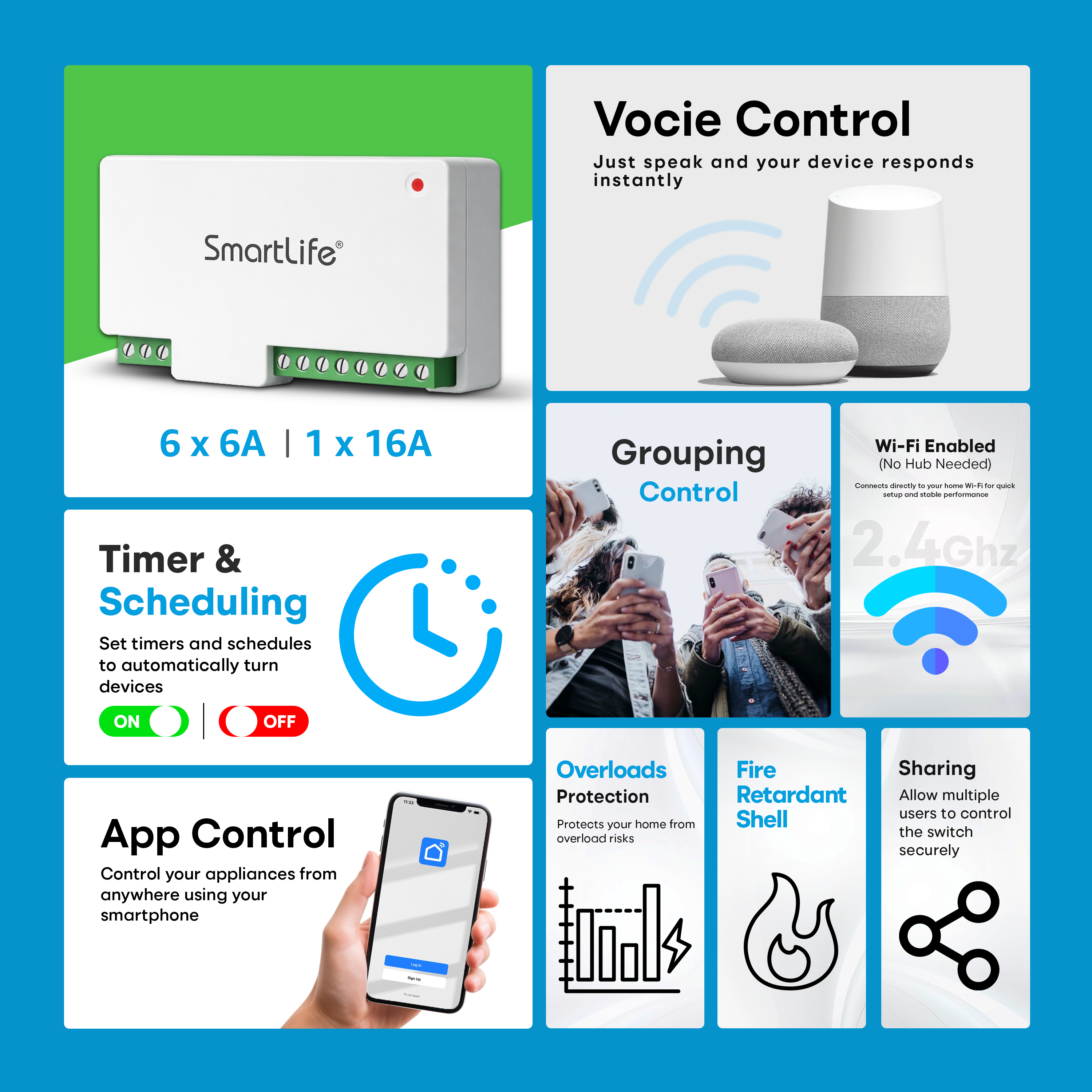 Smart 6+1 Node Switch