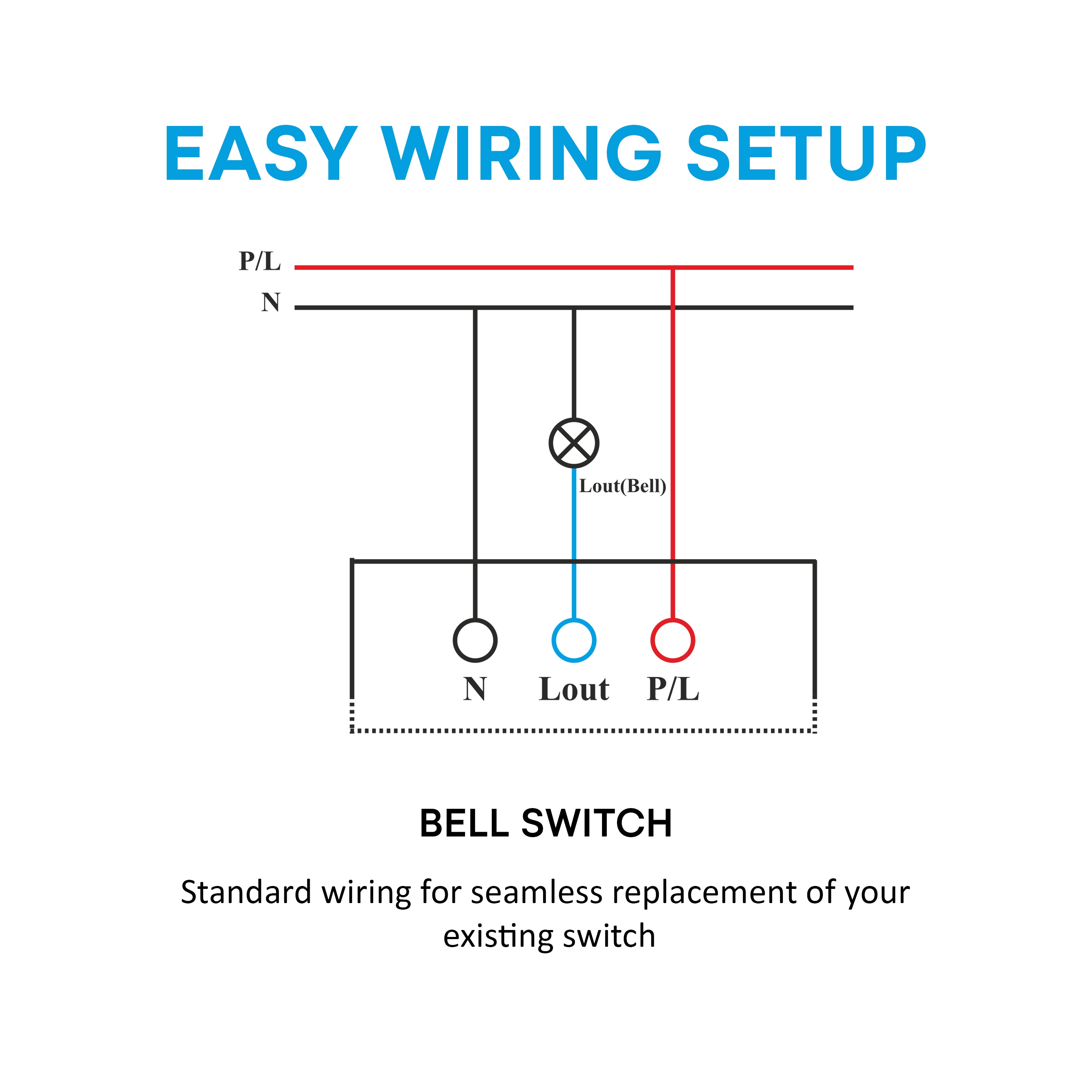 SmartLife Non-Smart Bell Touch Switch