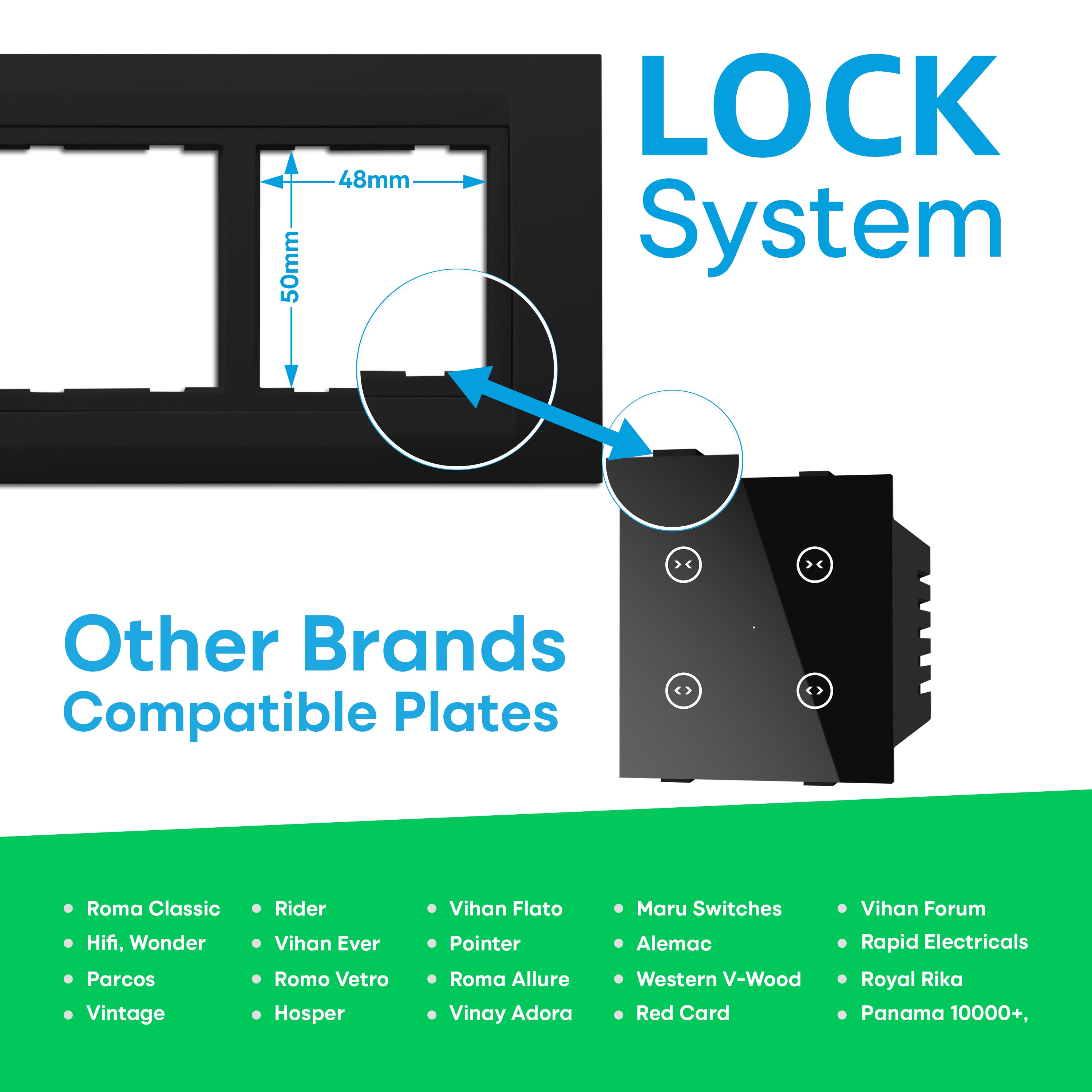 SmartLife Curtain Touch Switch