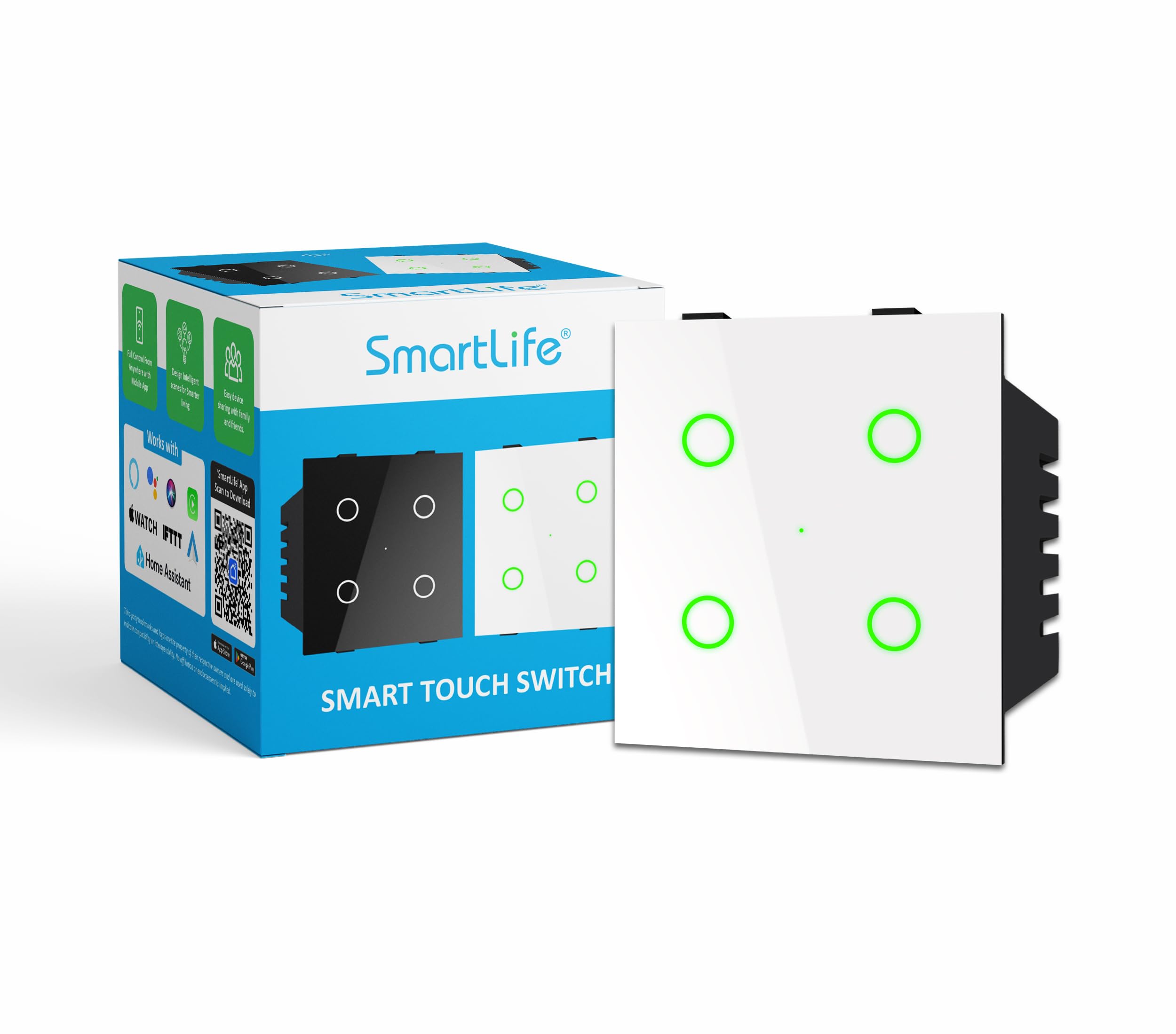 Modular 4 Gang Touch Smart Switch