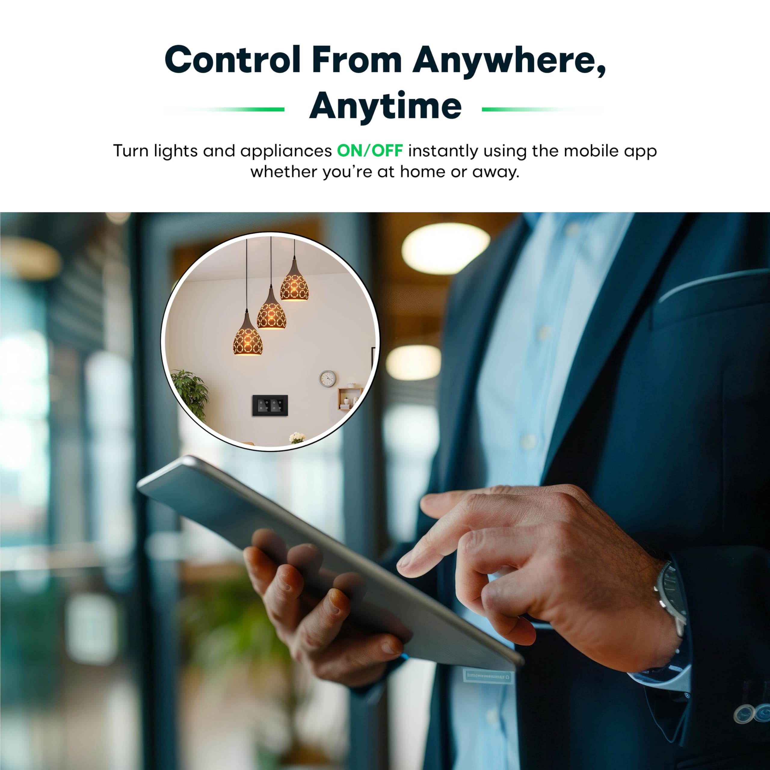 Modular 4 Gang Touch Smart Switch